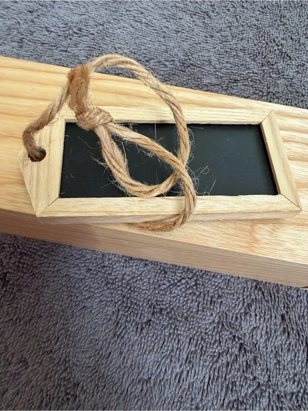Pottery Barn Natural Wood Chalkboard Napkin Rings - Light Wood